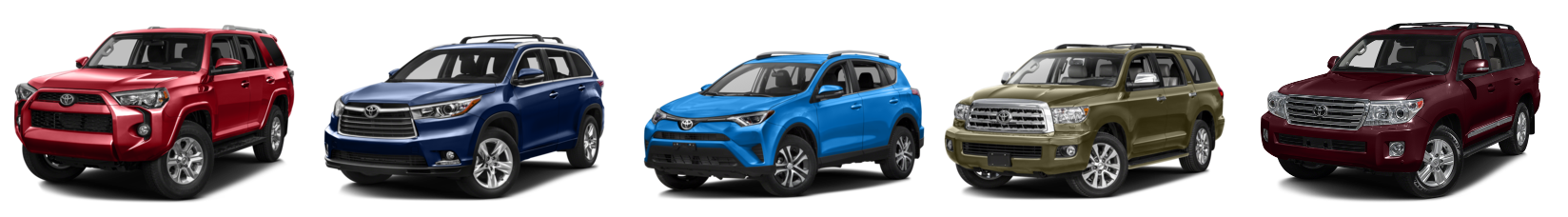 Browse the Toyota Crossover and SUV Lineup