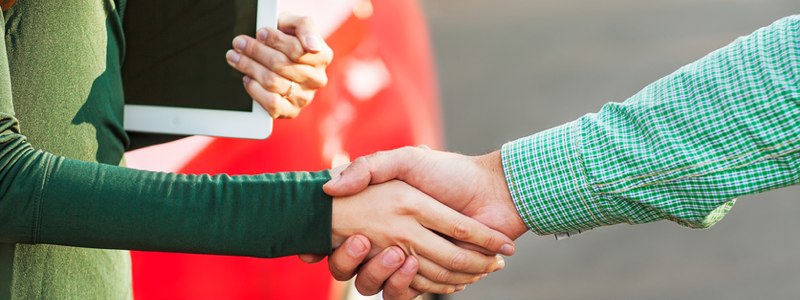 New Car Deal Handshake