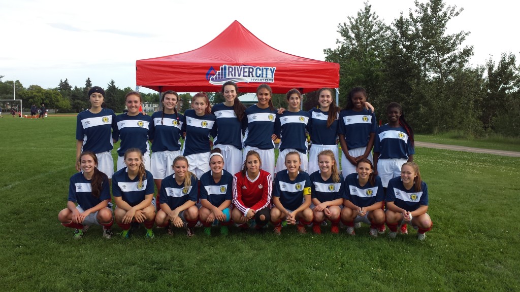 U16 Scottish girl soccer team